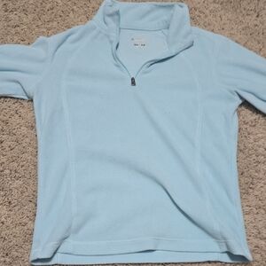 Light Blue Columbia Quarter-Zip Pullover